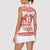Sweden Daleclarian Horse Women Sleeveless Polo Shirt Floral Folk Pattern White Version