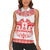 Sweden Daleclarian Horse Women Sleeveless Polo Shirt Floral Folk Pattern White Version