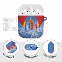 Custom DR Congo Football 2026 AirPods Case Leopard Power Fan Style