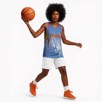 Custom DR Congo Football 2026 Basketball Jersey Leopard Power Fan Style