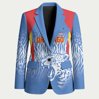 Custom DR Congo Football 2026 Blazer Leopard Power Fan Style