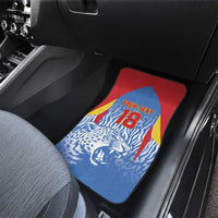 Custom DR Congo Football 2026 Car Mats Leopard Power Fan Style