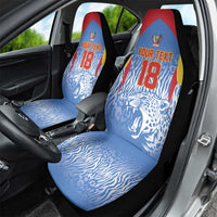 Custom DR Congo Football 2026 Car Seat Cover Leopard Power Fan Style