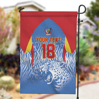 Custom DR Congo Football 2026 Garden Flag Leopard Power Fan Style