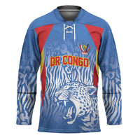 Custom DR Congo Football 2026 Hockey Jersey Leopard Power Fan Style