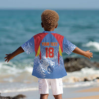 Custom DR Congo Football 2026 Kid Hawaiian Shirt Leopard Power Fan Style
