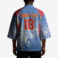 Custom DR Congo Football 2026 Kimono Leopard Power Fan Style