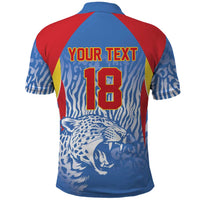 Custom DR Congo Football 2026 Polo Shirt Leopard Power Fan Style