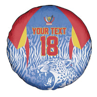 Custom DR Congo Football 2026 Spare Tire Cover Leopard Power Fan Style