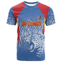 Custom DR Congo Football 2026 T shirt Leopard Power Fan Style