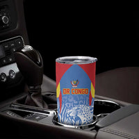 Custom DR Congo Football 2026 Tumbler Cup Leopard Power Fan Style