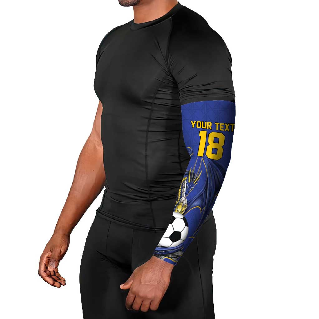 Custom Bosnia and Herzegovina Football 2026 Arm Sleeves Blue Dragon National Pride