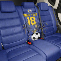 Custom Bosnia and Herzegovina Football 2026 Back Car Seat Cover Blue Dragon National Pride