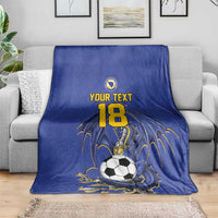 Custom Bosnia and Herzegovina Football 2026 Blanket Blue Dragon National Pride