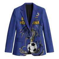 Custom Bosnia and Herzegovina Football 2026 Blazer Blue Dragon National Pride