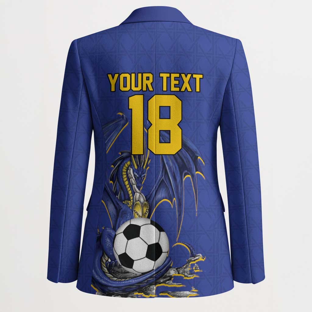 Custom Bosnia and Herzegovina Football 2026 Blazer Blue Dragon National Pride