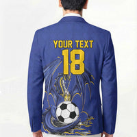 Custom Bosnia and Herzegovina Football 2026 Blazer Blue Dragon National Pride