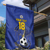Custom Bosnia and Herzegovina Football 2026 Garden Flag Blue Dragon National Pride