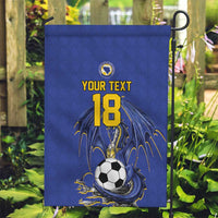 Custom Bosnia and Herzegovina Football 2026 Garden Flag Blue Dragon National Pride