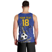 Custom Bosnia and Herzegovina Football 2026 Men Tank Top Blue Dragon National Pride