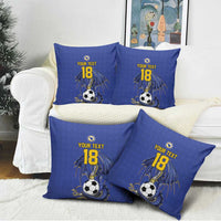 Custom Bosnia and Herzegovina Football 2026 Pillow Cover Blue Dragon National Pride