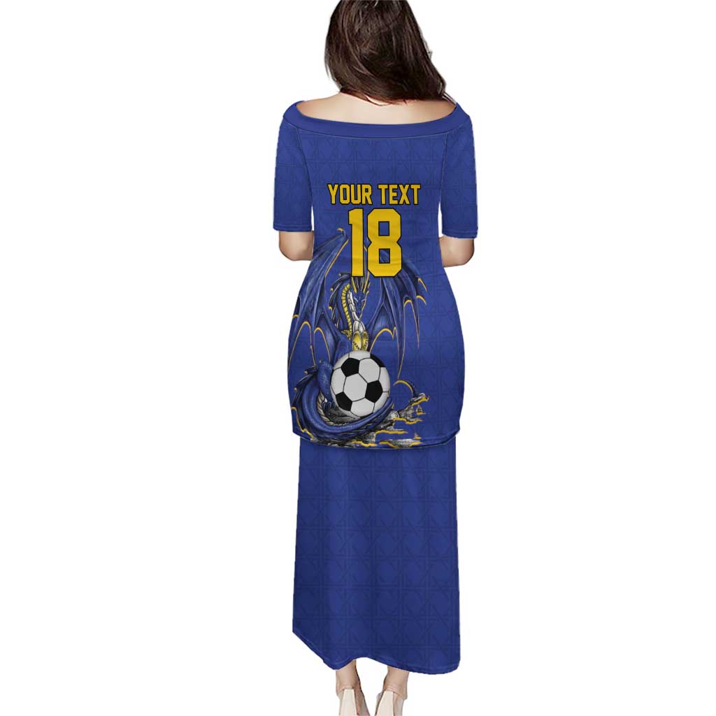 Custom Bosnia and Herzegovina Football 2026 Puletasi Blue Dragon National Pride