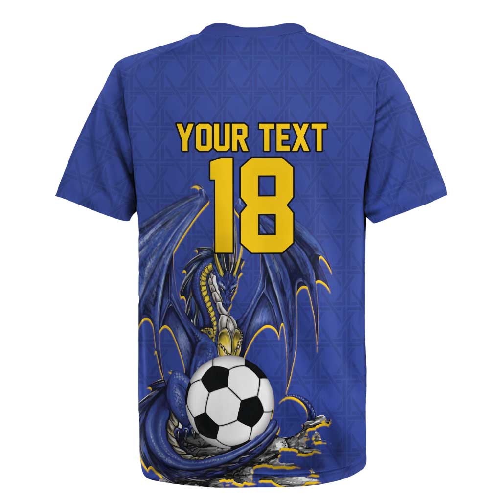 Custom Bosnia and Herzegovina Football 2026 Rugby Jersey Blue Dragon National Pride