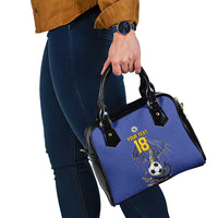Custom Bosnia and Herzegovina Football 2026 Shoulder Handbag Blue Dragon National Pride