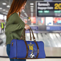 Custom Bosnia and Herzegovina Football 2026 Travel Bag Blue Dragon National Pride
