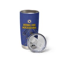 Custom Bosnia and Herzegovina Football 2026 Tumbler Cup Blue Dragon National Pride