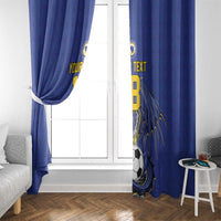 Custom Bosnia and Herzegovina Football 2026 Window Curtain Blue Dragon National Pride