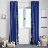 Custom Bosnia and Herzegovina Football 2026 Window Curtain Blue Dragon National Pride