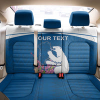 Personalized Greenland National Day Back Car Seat Cover Polar Bear With Dwarf Fireweed