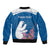 Personalized Greenland National Day Bomber Jacket Polar Bear With Dwarf Fireweed