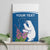 Personalized Greenland National Day Canvas Wall Art Polar Bear With Dwarf Fireweed