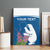 Personalized Greenland National Day Canvas Wall Art Polar Bear With Dwarf Fireweed