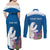 Personalized Greenland National Day Couples Matching Off Shoulder Maxi Dress and Long Sleeve Button Shirt Polar Bear With Dwarf Fireweed