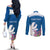 Personalized Greenland National Day Couples Matching Off The Shoulder Long Sleeve Dress and Long Sleeve Button Shirt Polar Bear With Dwarf Fireweed