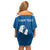 Personalized Greenland National Day Family Matching Off Shoulder Short Dress and Hawaiian Shirt Polar Bear With Dwarf Fireweed