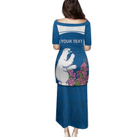 Personalized Greenland National Day Family Matching Puletasi and Hawaiian Shirt Polar Bear With Dwarf Fireweed