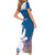 Personalized Greenland National Day Family Matching Short Sleeve Bodycon Dress and Hawaiian Shirt Polar Bear With Dwarf Fireweed