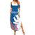 Personalized Greenland National Day Family Matching Summer Maxi Dress and Hawaiian Shirt Polar Bear With Dwarf Fireweed