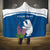 Personalized Greenland National Day Hooded Blanket Polar Bear With Dwarf Fireweed