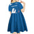 Personalized Greenland National Day Kid Short Sleeve Dress Polar Bear With Dwarf Fireweed