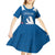 Personalized Greenland National Day Kid Short Sleeve Dress Polar Bear With Dwarf Fireweed