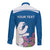 Personalized Greenland National Day Long Sleeve Button Shirt Polar Bear With Dwarf Fireweed