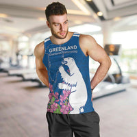 Personalized Greenland National Day Men Tank Top Polar Bear With Dwarf Fireweed
