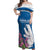 Personalized Greenland National Day Off Shoulder Maxi Dress Polar Bear With Dwarf Fireweed