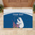 Personalized Greenland National Day Rubber Doormat Polar Bear With Dwarf Fireweed