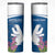 Personalized Greenland National Day Skinny Tumbler Polar Bear With Dwarf Fireweed